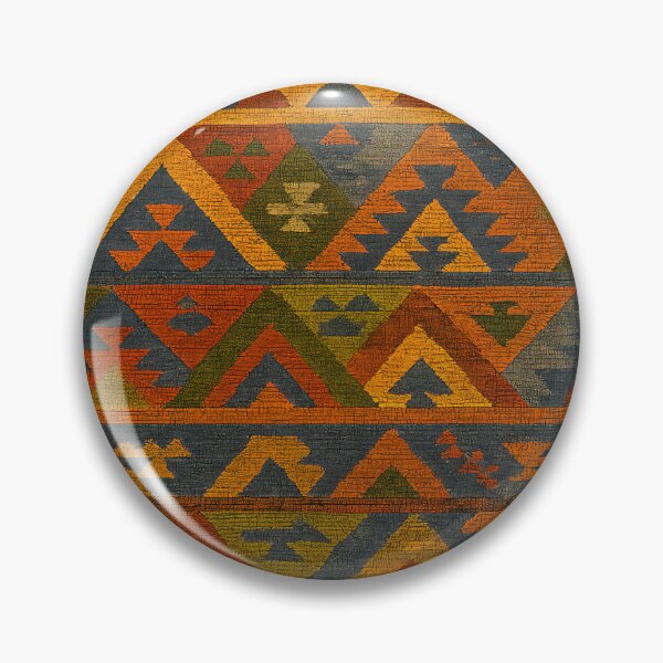 Item preview, Moroccan Berber Kilim Geometric Tribal Pattern Textile Design designed and sold by PinUpPizzazz.