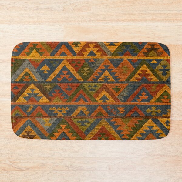 Item preview, Moroccan Berber Kilim Geometric Tribal Pattern Textile Design designed and sold by PinUpPizzazz.