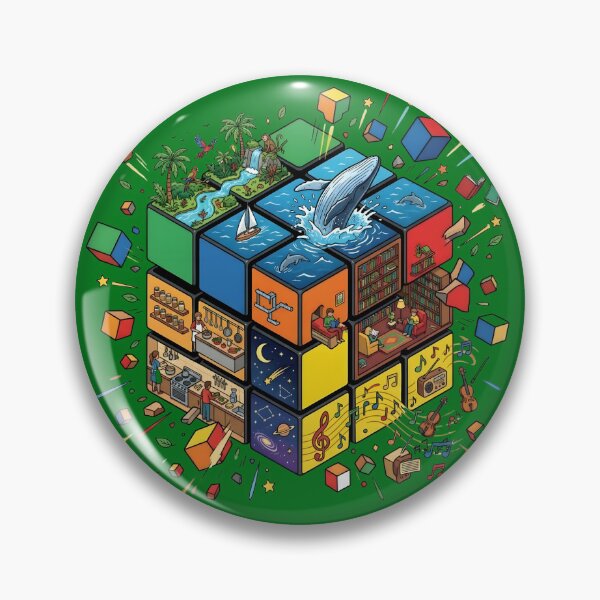 Item preview, Surreal Rubik's Cube Life Miniature Worlds designed and sold by VantagePrints.