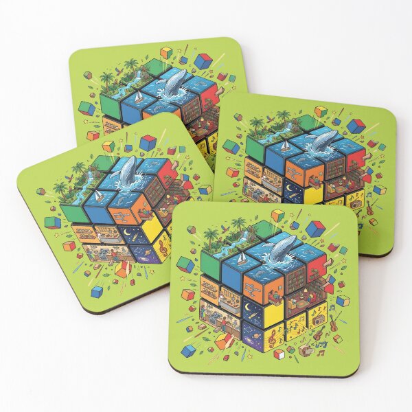 Item preview, Surreal Rubik's Cube Life Miniature Worlds designed and sold by VantagePrints.