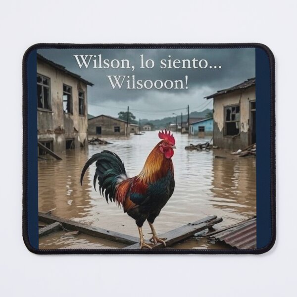 Item preview, Wilson Lo Siento Cast Away Rooster Print designed and sold by AAMHdesigns.