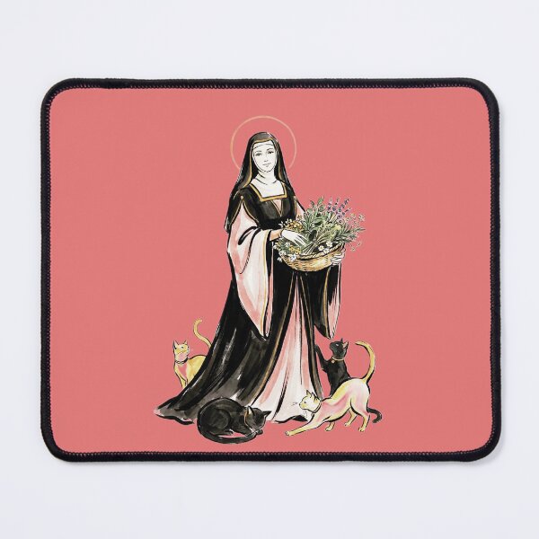 Item preview, Saint Gertrude of Nivelles with cats. designed and sold by Natalia-Vlad.
