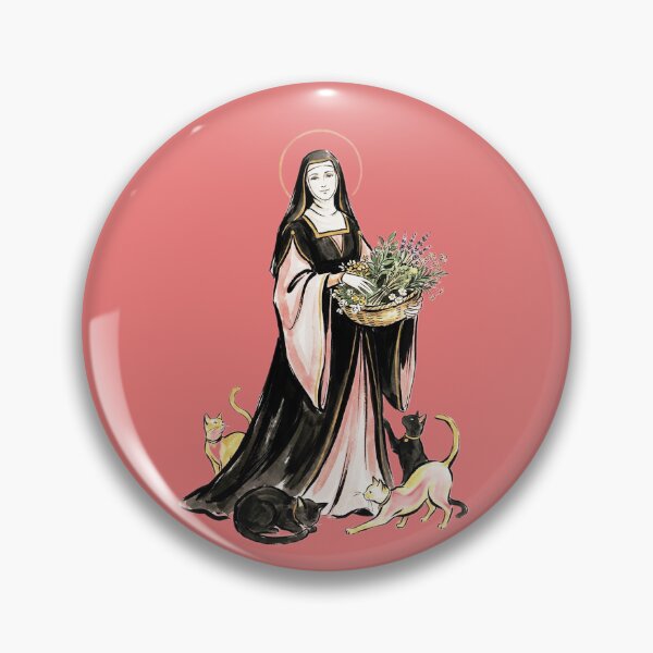 Item preview, Saint Gertrude of Nivelles with cats. designed and sold by Natalia-Vlad.