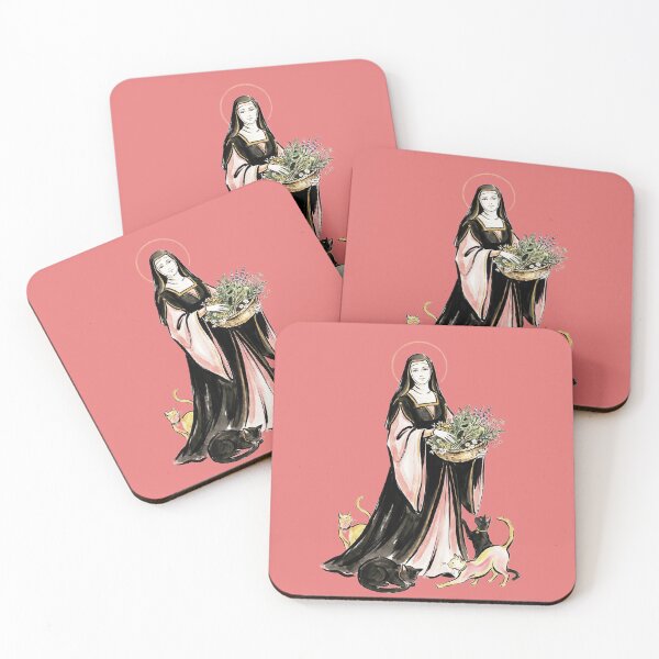 Item preview, Saint Gertrude of Nivelles with cats. designed and sold by Natalia-Vlad.