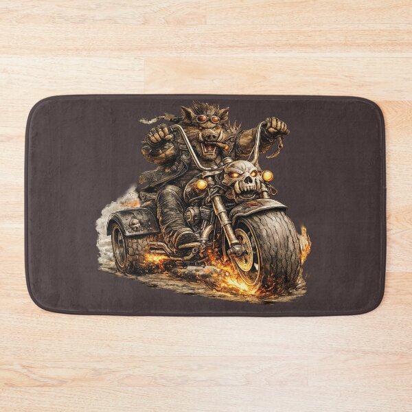 Item preview, Brutal Boar Biker on Custom Trike – Hand Drawn Colored Pencil Sticker Illustration designed and sold by Felixuss.