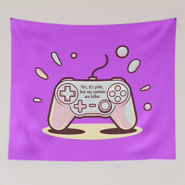 Item preview, Cute Pink Controller Gamer Monster Combos Quote designed and sold by VantagePrints.