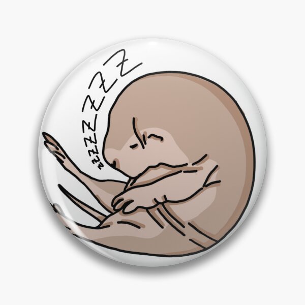 Item preview, Baby naked mole rat sleeping cute designed and sold by Nouci.