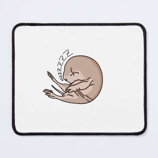 Item preview, Baby naked mole rat sleeping cute designed and sold by Nouci.