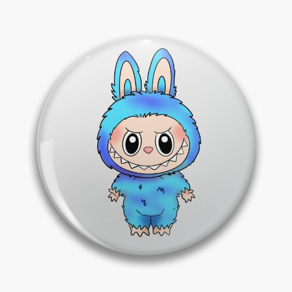Item preview, Labubu monster teal blue designed and sold by RavenAMarie .