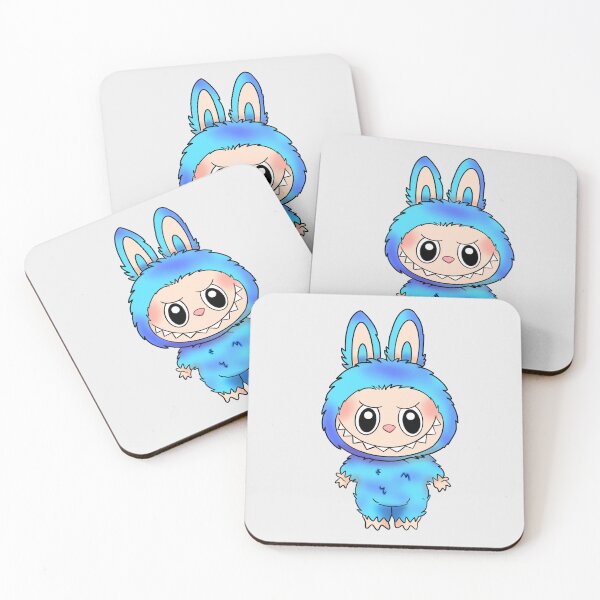 Item preview, Labubu monster teal blue designed and sold by RavenAMarie .