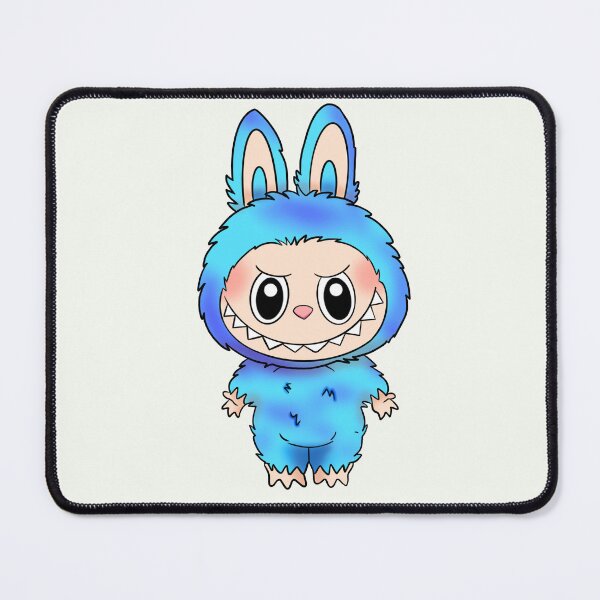 Item preview, Labubu monster teal blue designed and sold by RavenAMarie .
