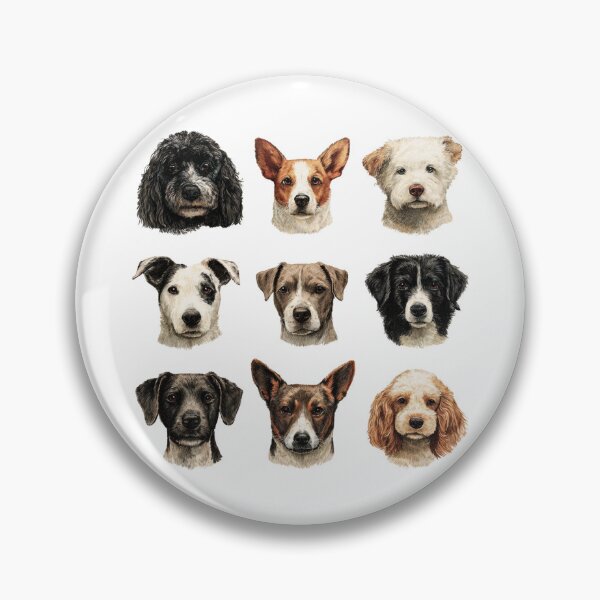 Item preview, Cute Dog Faces designed and sold by bubblyrainbow.