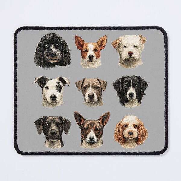 Item preview, Cute Dog Faces designed and sold by bubblyrainbow.