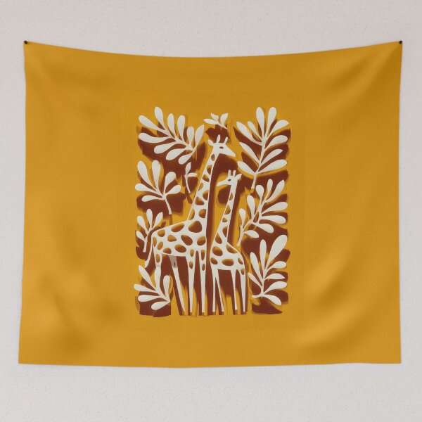 Item preview, Giraffe Matisse Style Paper Cutout designed and sold by MaryFiore.