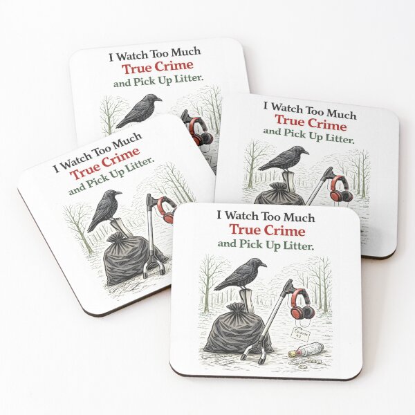 Item preview, True Crime Fan Litter Picker Art designed and sold by ProperPeculiar.