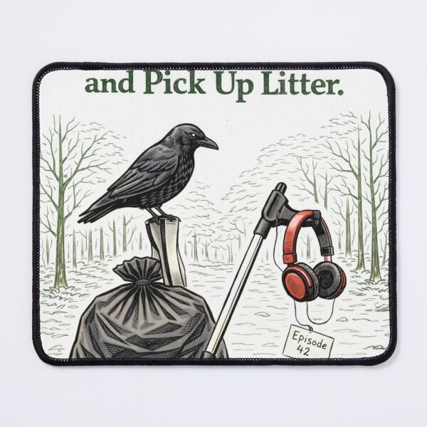 Item preview, True Crime Fan Litter Picker Art designed and sold by ProperPeculiar.
