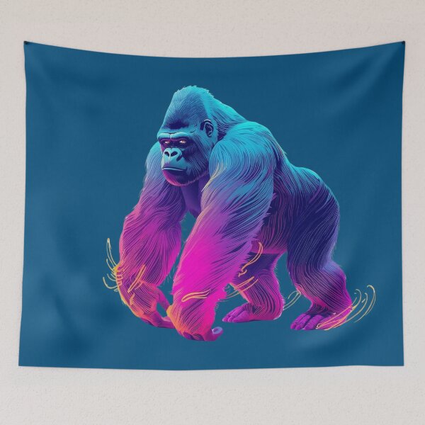 Item preview, Neon Gorilla Alpha Silverback designed and sold by VantagePrints.