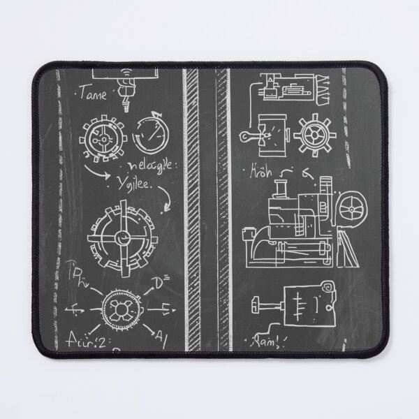 Item preview, Mechanical Engineering Pencil Sketch Blueprint Art designed and sold by AAMHdesigns.