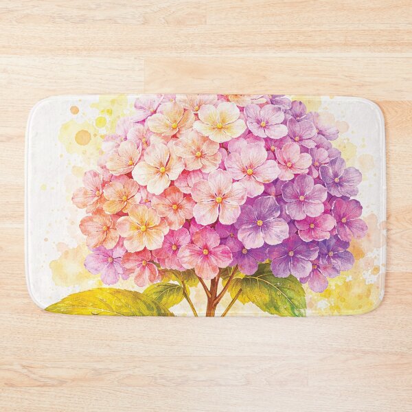 Item preview, Pastel Hydrangea Watercolor Botanical Illustration designed and sold by Gold Turtle  Lina.