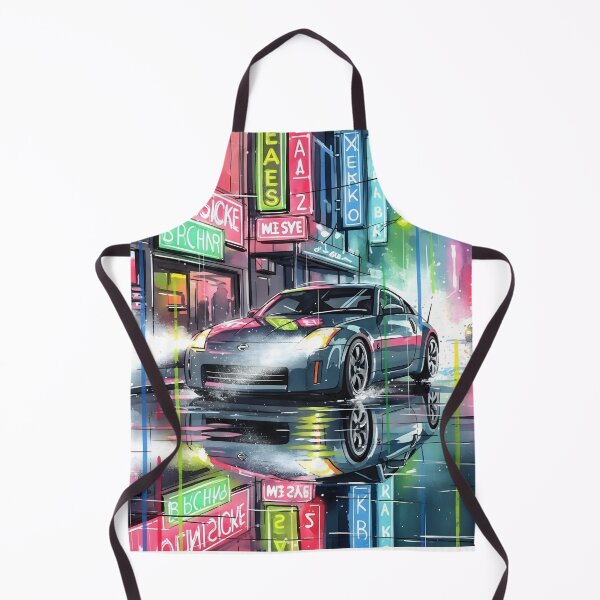 Item preview, Nissan 350Z Cyberpunk Neon City JDM Japanese Street Car Art designed and sold by Motorline44.