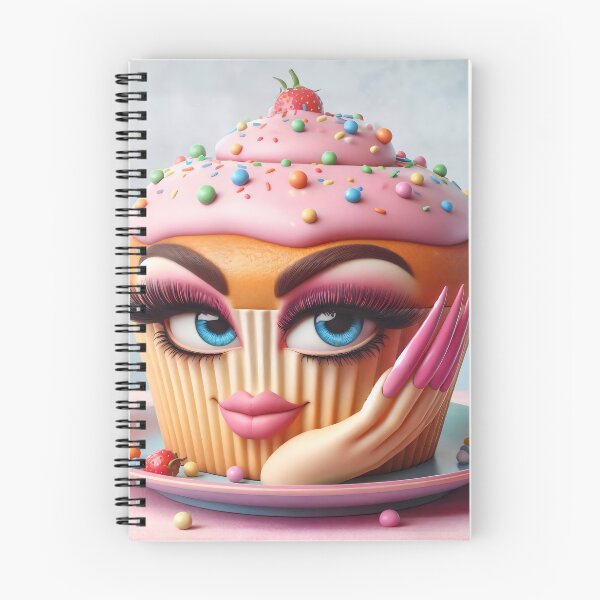 Item preview, Sassy Glam Cupcake With Long Lashes designed and sold by AI-Only Creations.