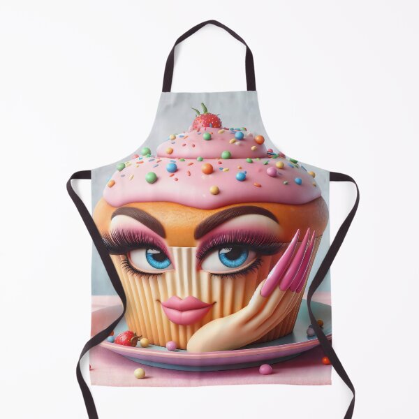 Item preview, Sassy Glam Cupcake With Long Lashes designed and sold by AI-Only Creations.