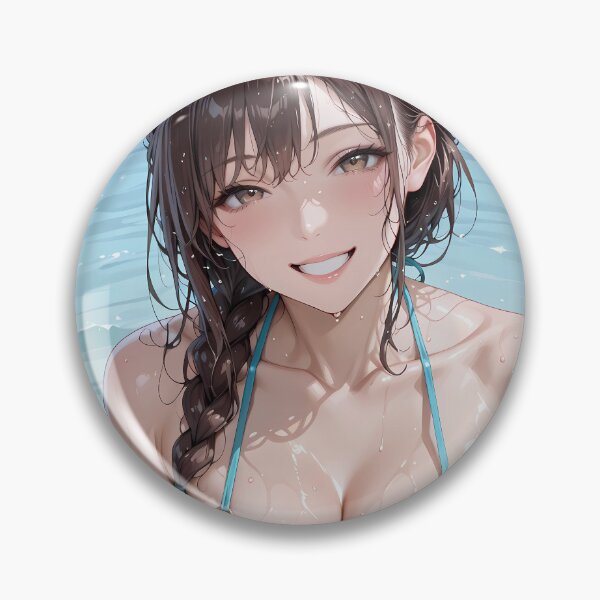 Item preview, HOSHI: Cute Anime Tropical Girl Summer Beach Waifu designed and sold by BorgSpareParts.