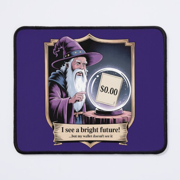 Item preview, Funny Magician Bright Future Empty Wallet Art designed and sold by VantagePrints.