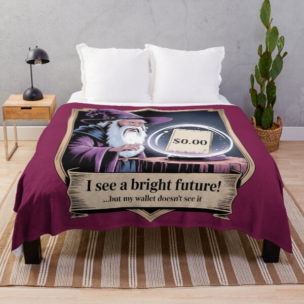 Item preview, Funny Magician Bright Future Empty Wallet Art designed and sold by VantagePrints.