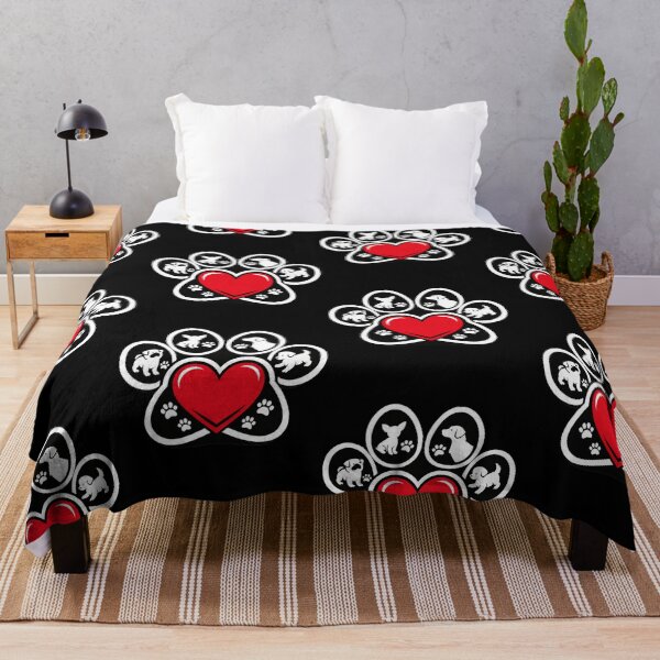 Item preview, Dog Paw Heart – Cute Dog Lover Paw Print Design designed and sold by PaulaDesignCo.