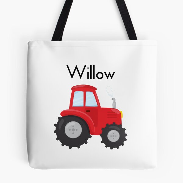 Item preview, Willow Personalized Red Tractor designed and sold by lifeintoart.