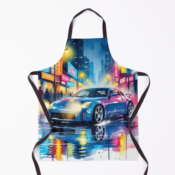 Item preview, Nissan 350Z Neon Night Street JDM Japanese Sports Car Art designed and sold by Motorline44.