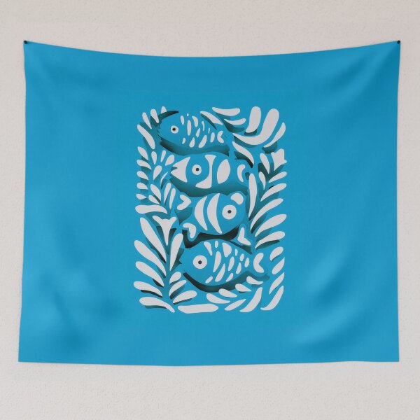Item preview, Fish Matisse Style Paper Cutout 2 designed and sold by MaryFiore.