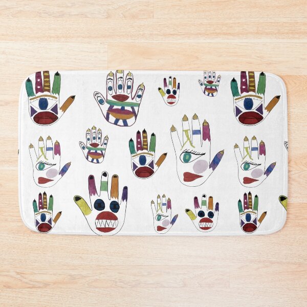 Item preview, Colorful Hamsa Hand / Hand of Fatima - Spiritual Protection Symbol with Boho Pattern designed and sold by Marwamay.