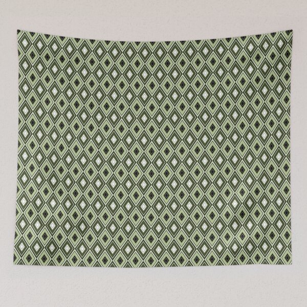 Item preview, Retro Green Diamonds designed and sold by DeaHeidiDesigns.