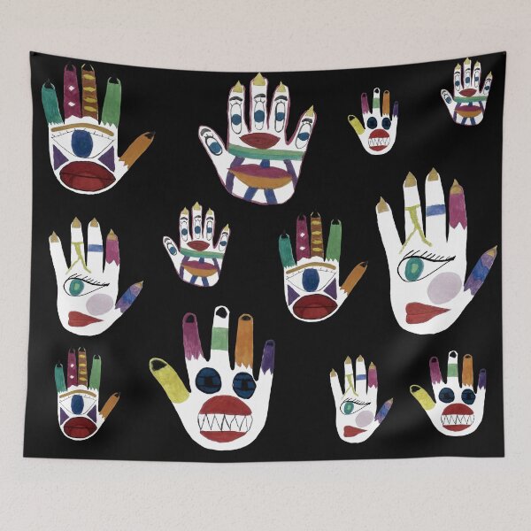 Item preview, Colorful Hamsa Hand | Kef Mariam Protection Art – Unique & Modern Design designed and sold by Marwamay.