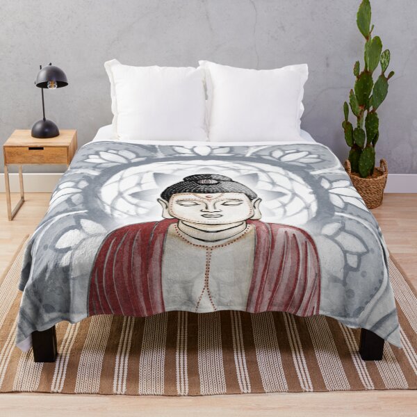 Item preview, Buddha Padma Watercolor - Fawn Coal Ruby - Dusk Halo designed and sold by Irene Estelle.