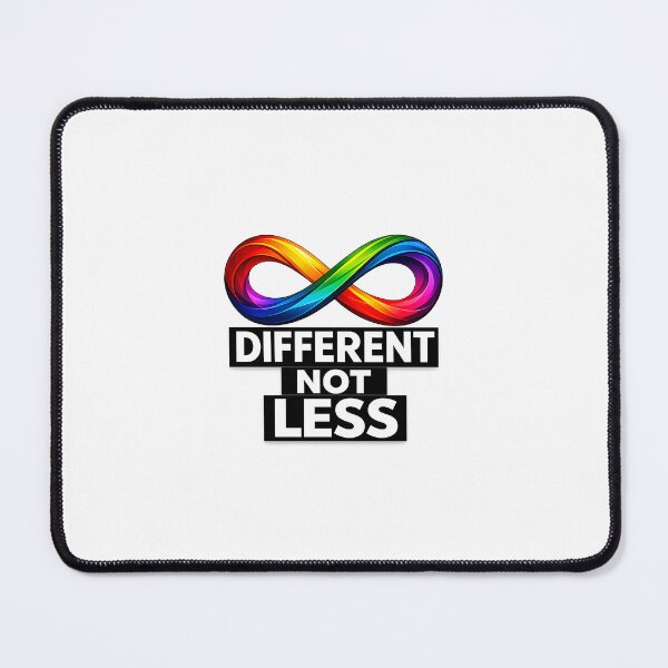Item preview, Different Not Less Autism Infinity Symbol designed and sold by BeeCaffe.