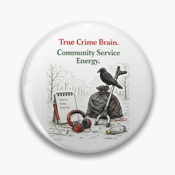 Item preview, True Crime Fan Litter Picker Art designed and sold by ProperPeculiar.