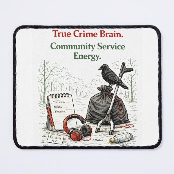 Item preview, True Crime Fan Litter Picker Art designed and sold by ProperPeculiar.