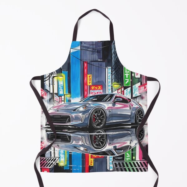 Item preview, Nissan 370Z Cyberpunk Neon City JDM Japanese Sports Car Art designed and sold by Motorline44.