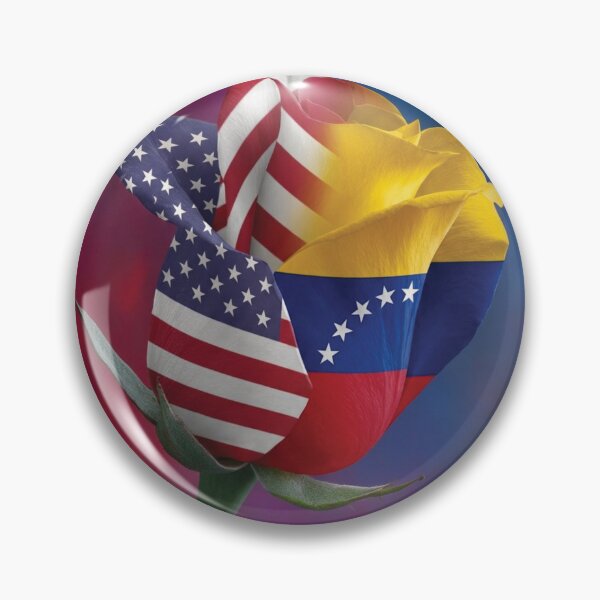 Item preview, Vibrant USA and Venezuela Flag Rose Hybrid Art designed and sold by DGtaLrtcom.
