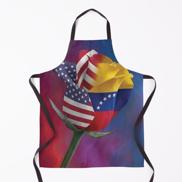 Item preview, Vibrant USA and Venezuela Flag Rose Hybrid Art designed and sold by DGtaLrtcom.
