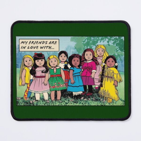 Item preview, My Friends Are in Love with American Girls Pop Art Halftone Group Illustration Retro Comic designed and sold by Terry Bain.
