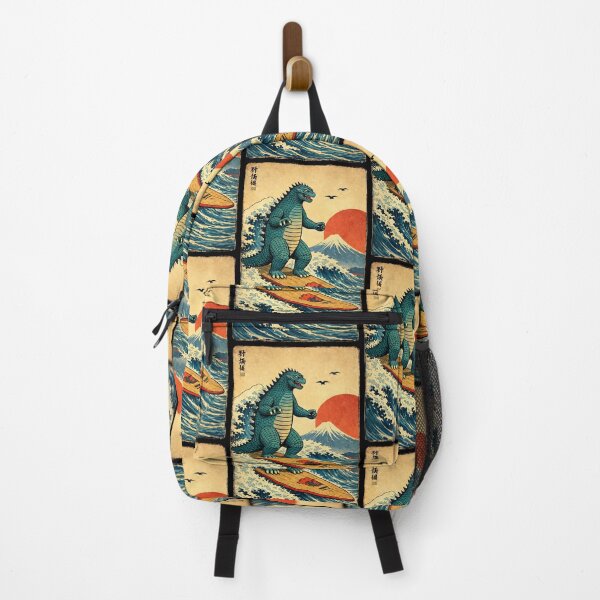 Item preview,  Godzilla Surfing The Great Wave by Hokusai  designed and sold by keytee.