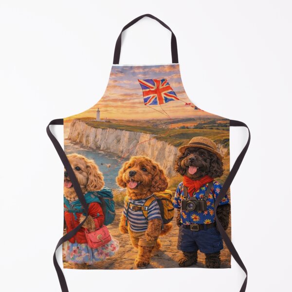 Item preview, Sevenoaks Sisters Cockapoos - Beachy Head White Cliffs Dog Art designed and sold by Cockapoo Society.