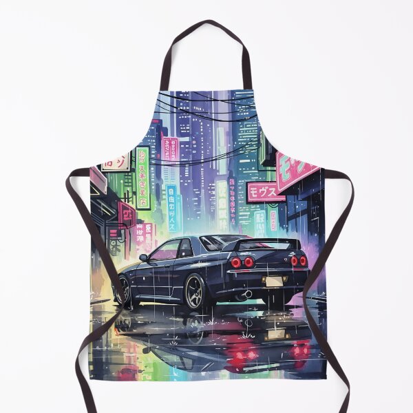 Item preview, Nissan Skyline R32 GT-R Neon Night JDM Japanese Street Car Art designed and sold by Motorline44.
