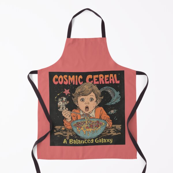 Item preview, Cosmic Cereal Retro Space Breakfast Illustration designed and sold by VantagePrints.