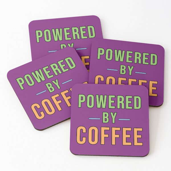Item preview, Powered by Coffee designed and sold by Kathy Kuczek.