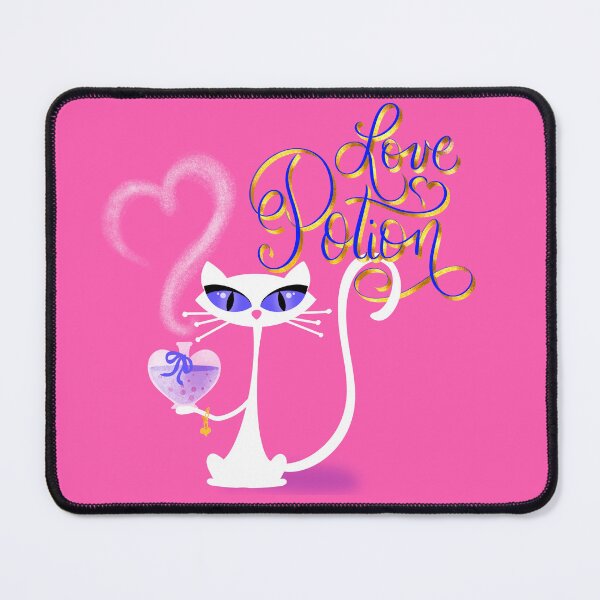 Item preview, Love Potion Valentine Cat Art Print designed and sold by What a Great Shop!.